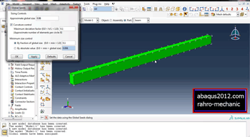 آموزش تحلیل تیر یکسر گیردار در نرم افزار اباکوس